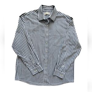 Michael Kors Men's Stripped Button Up Collared Long Sleeve Shirt Sz.17 3…